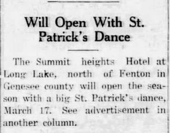 Summit Heights Resort Dance Hall - Historical Article (newer photo)